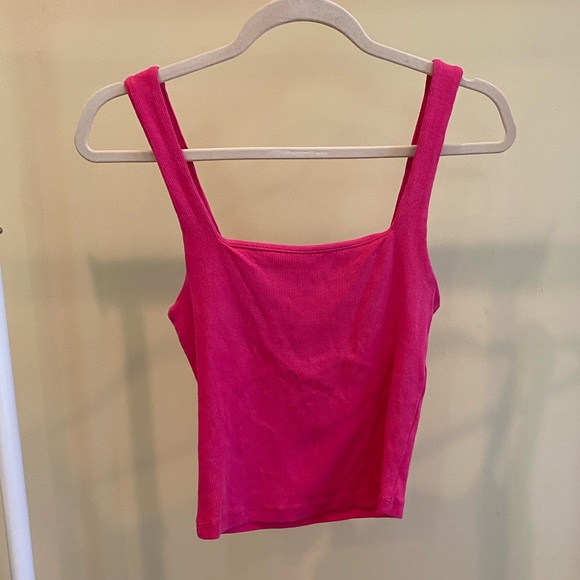 Hot Pink Cropped Tank - Picture 1 of 3